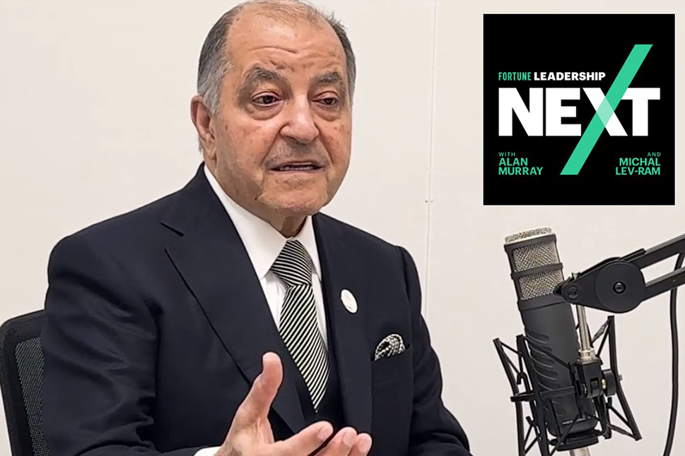 Air Products Chairman, President and CEO Seifi Ghasemi at Fortune's Leadership Next podcast studio